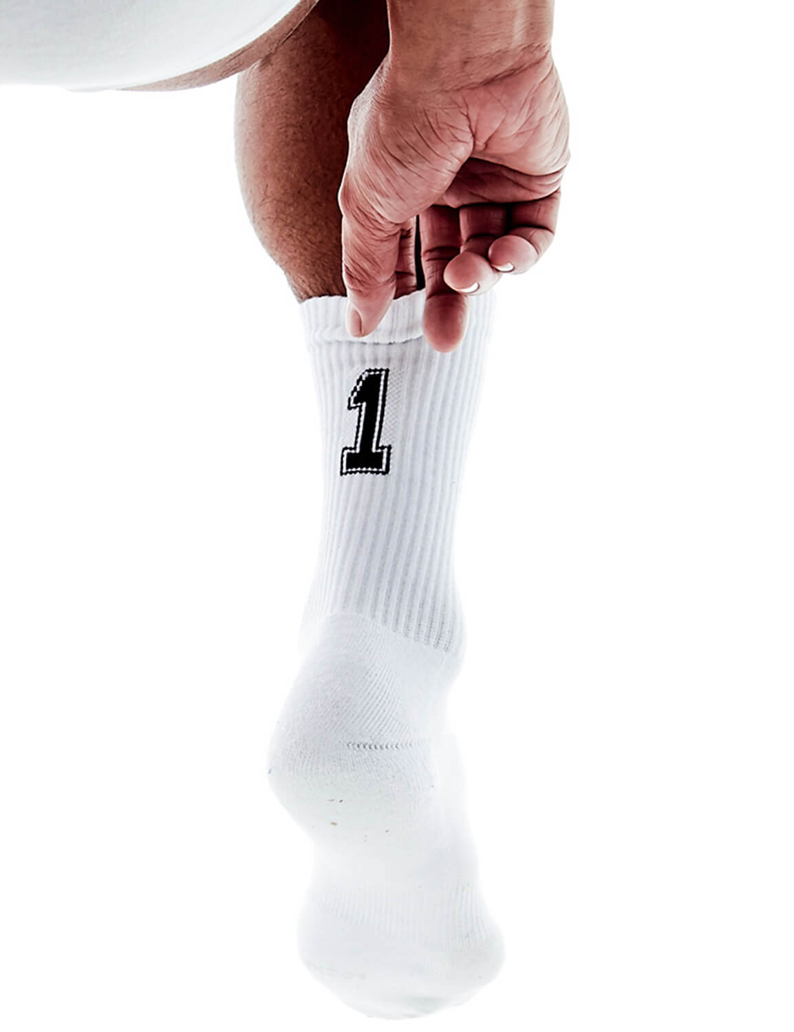 “10” Crew Socks SINGLE-PACK | dmunderwear detail image 2