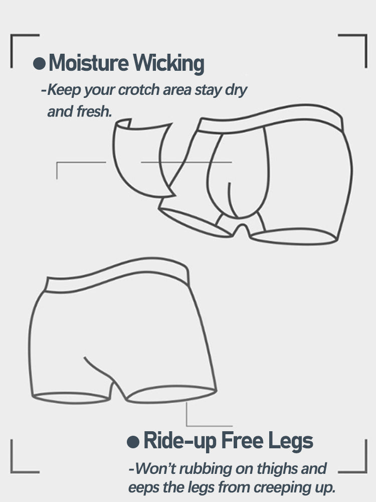10 Pack Breathable Men's Boxer Briefs | dmunderwear detail image 3
