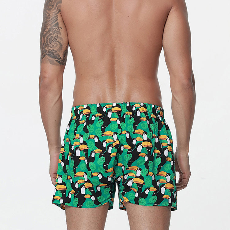100% Cotton Men's Loungewear Loose Shorts | dmunderwear detail image 10