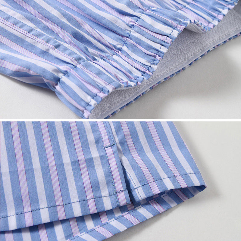 100% Cotton Men's Loungewear Loose Shorts | dmunderwear detail image 11