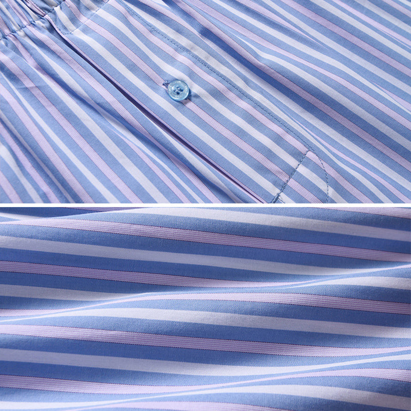100% Cotton Men's Loungewear Loose Shorts | dmunderwear detail image 12