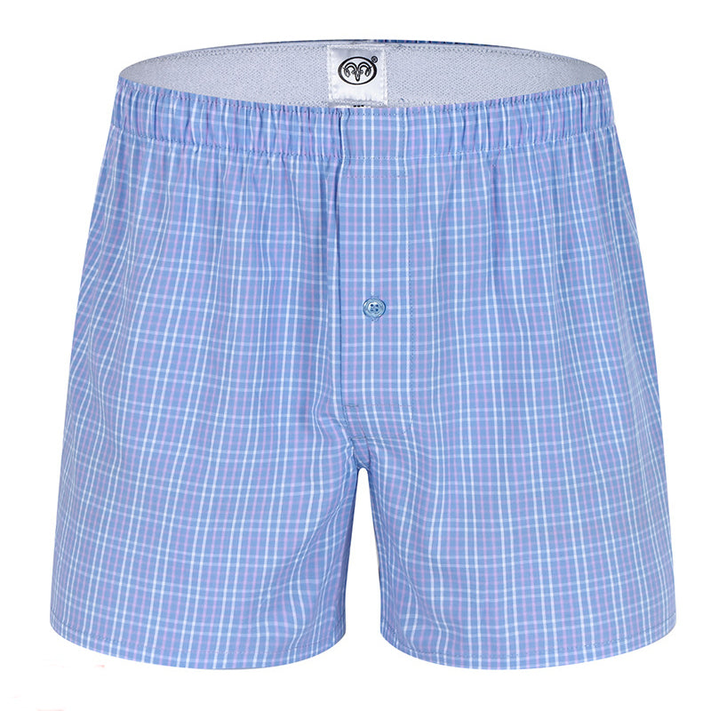 100% Cotton Men's Loungewear Loose Shorts | dmunderwear detail image 14