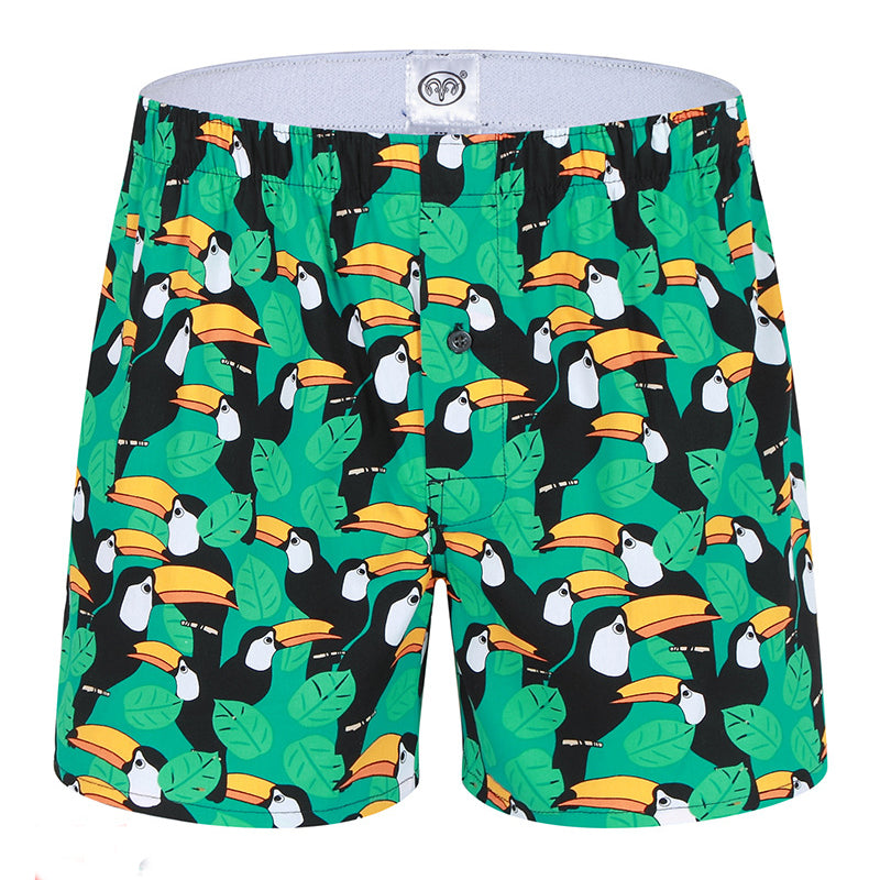 100% Cotton Men's Loungewear Loose Shorts | dmunderwear detail image 16