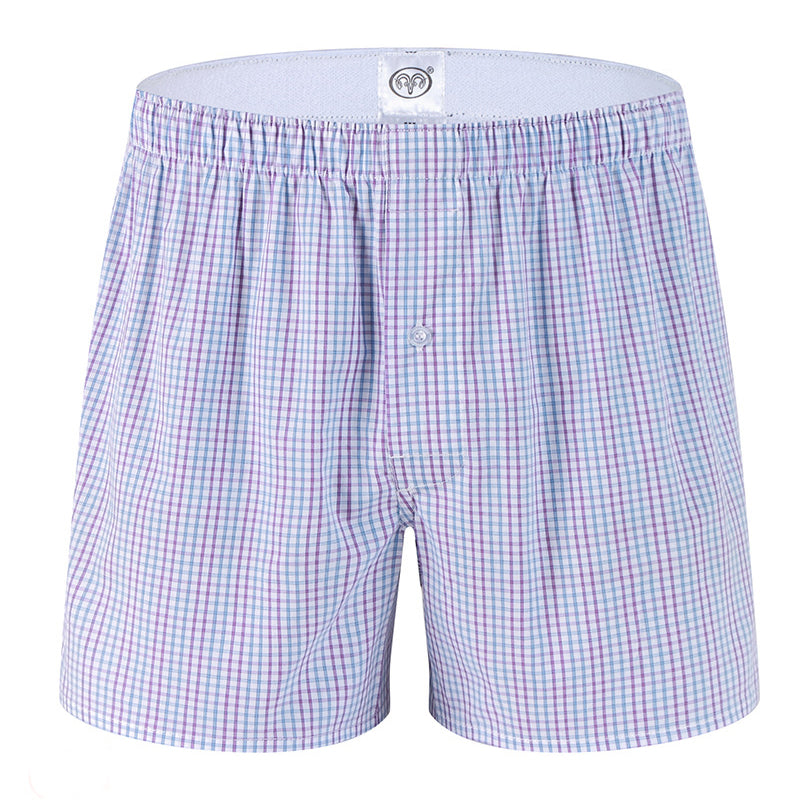 100% Cotton Men's Loungewear Loose Shorts | dmunderwear detail image 9