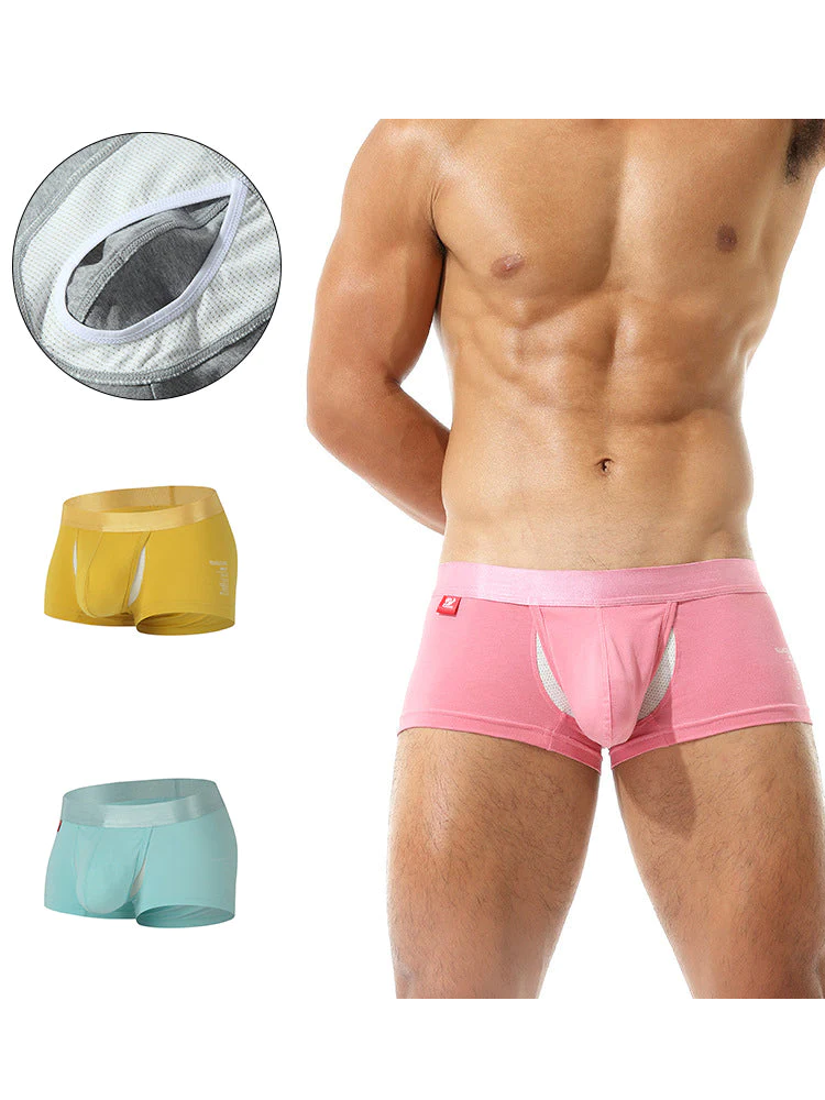 2 Pack Men's Large Pouch Casual Underwear | dmunderwear detail image 14