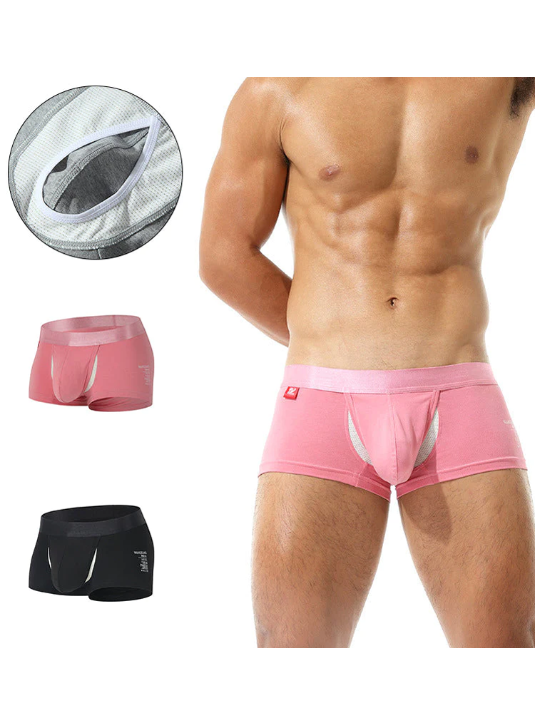2 Pack Men's Large Pouch Casual Underwear | dmunderwear detail image 2