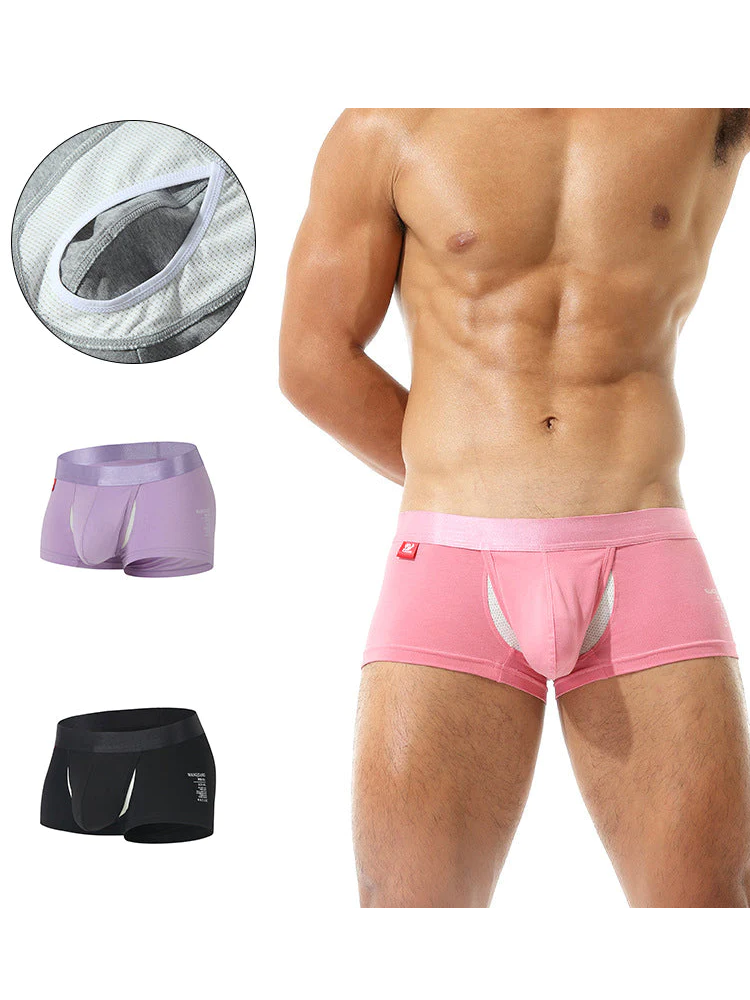 2 Pack Men's Large Pouch Casual Underwear | dmunderwear detail image 20