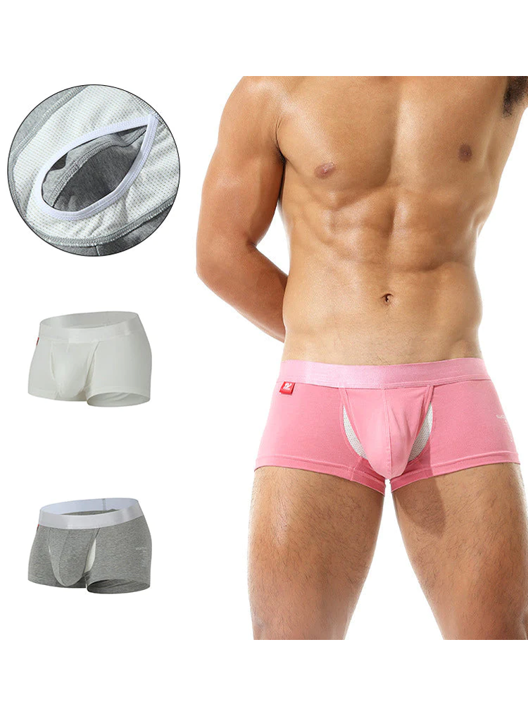 2 Pack Men's Large Pouch Casual Underwear | dmunderwear detail image 8