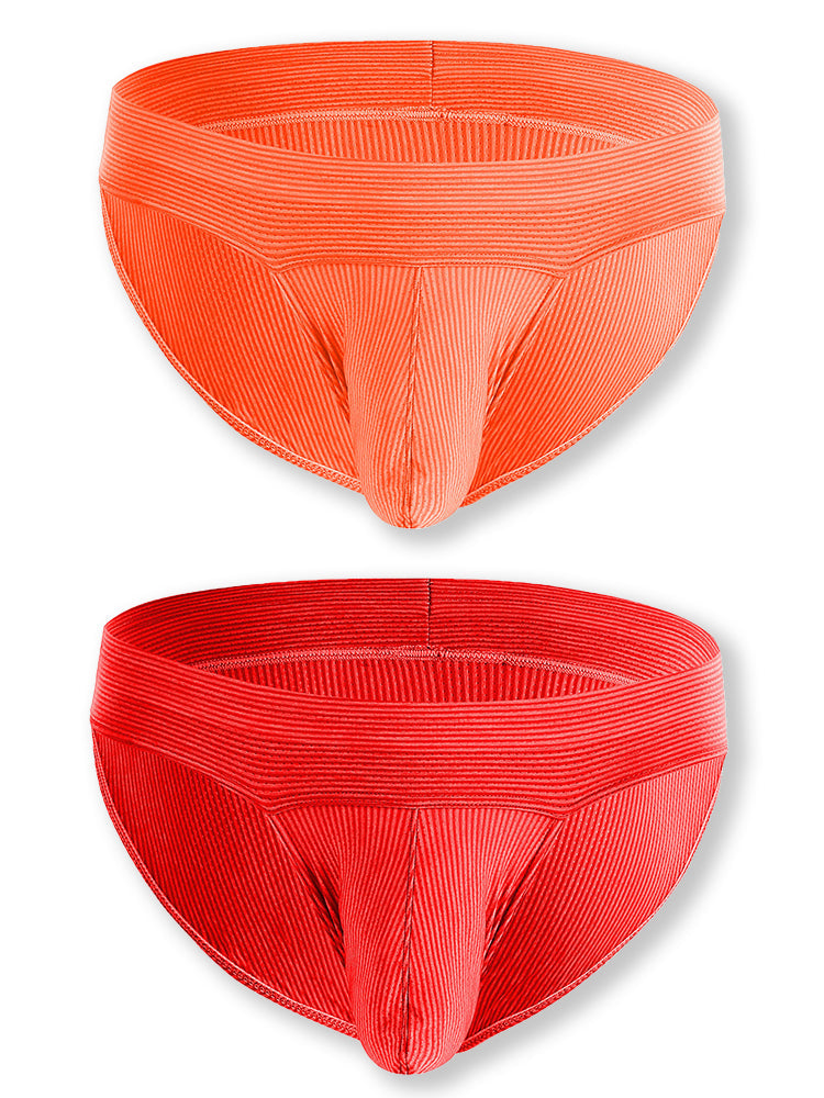 2 Pack Ball Support Pouch Ribbed Men's Bikini Underwear | dmunderwear detail image 14
