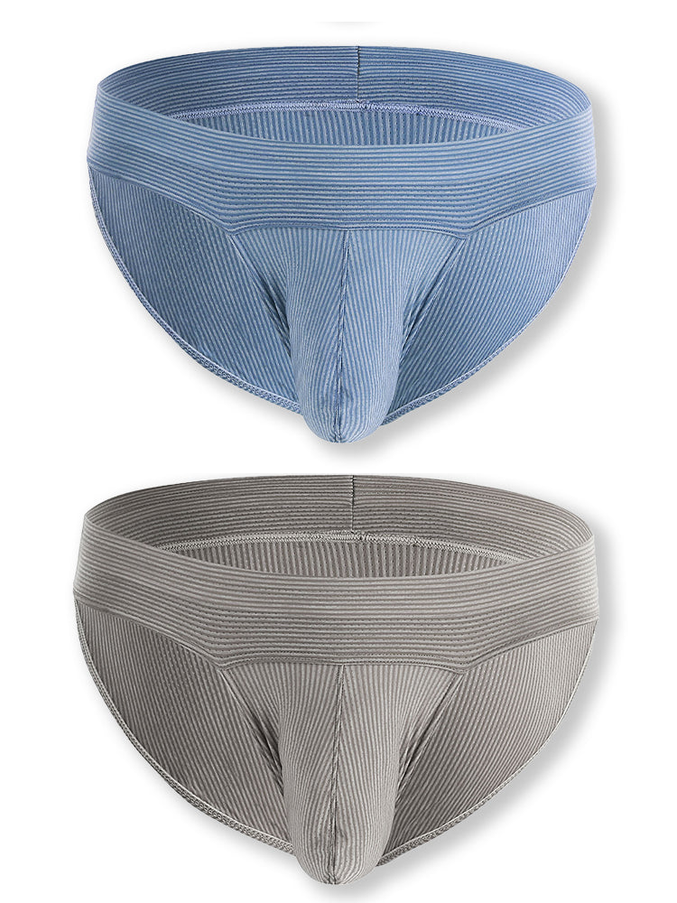 2 Pack Ball Support Pouch Ribbed Men's Bikini Underwear | dmunderwear detail image 19