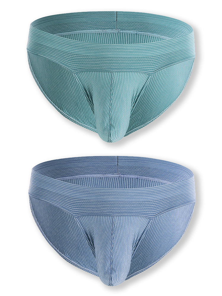 2 Pack Ball Support Pouch Ribbed Men's Bikini Underwear | dmunderwear detail image 2