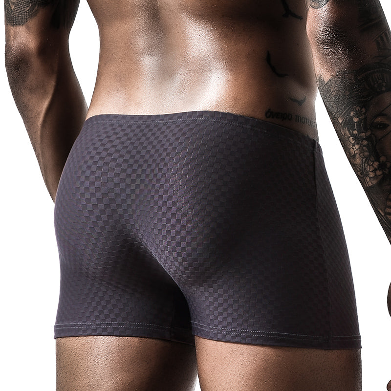 2 Pack Breathable Grid Ice Silk Men's Underwear | dmunderwear detail image 10