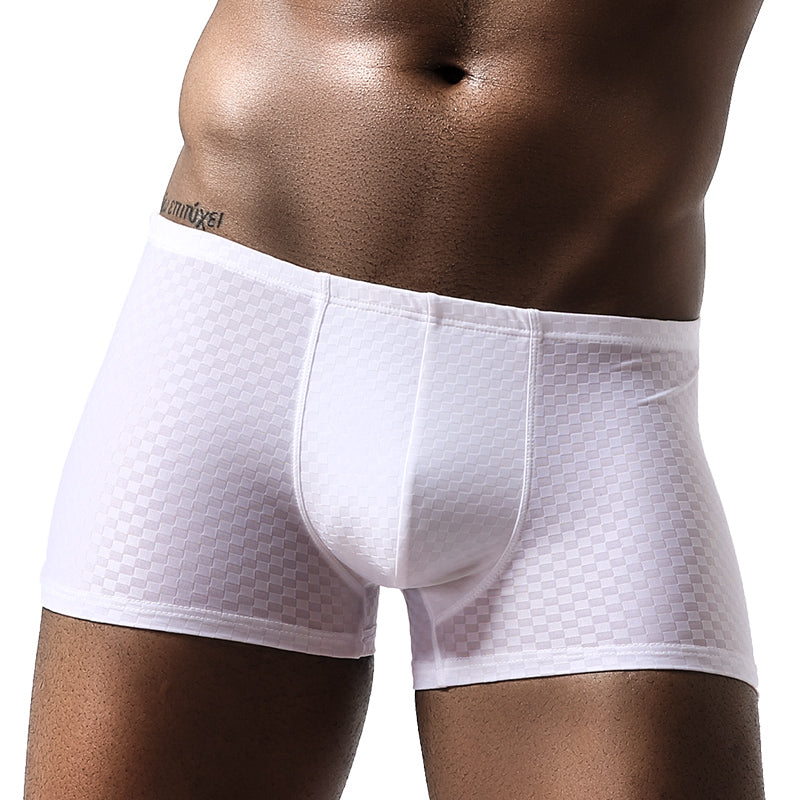 2 Pack Breathable Grid Ice Silk Men's Underwear | dmunderwear detail image 5