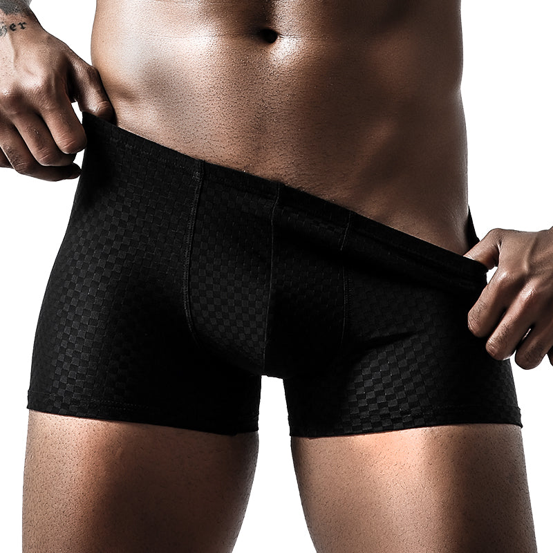 2 Pack Breathable Grid Ice Silk Men's Underwear | dmunderwear detail image 6