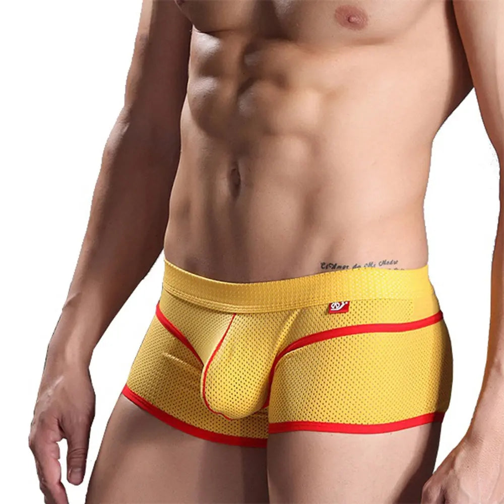 2 Pack Breathable Mesh Lightweight Summer Men's Boxer Briefs | dmunderwear