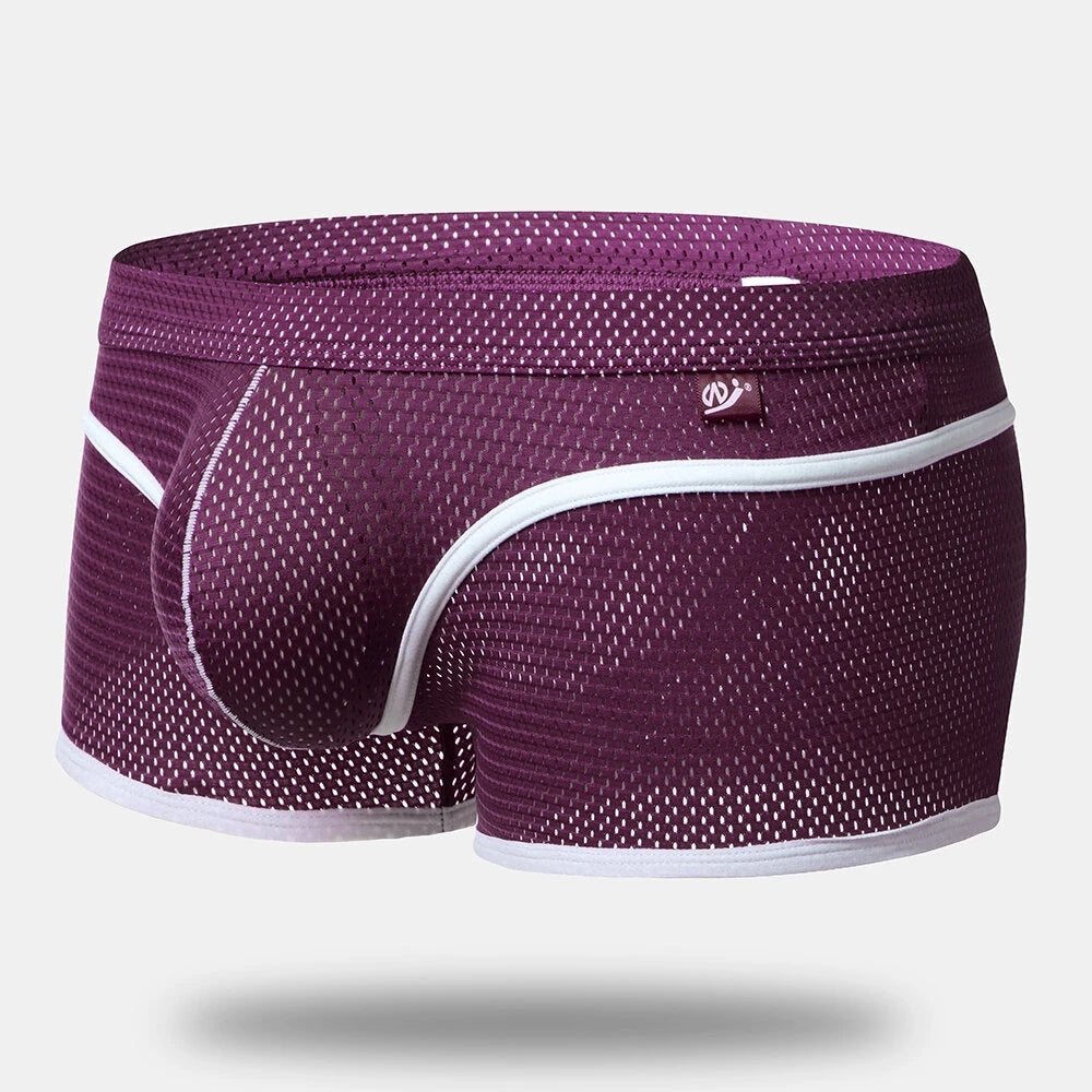 2 Pack Breathable Mesh Lightweight Summer Men's Boxer Briefs | dmunderwear detail image 16