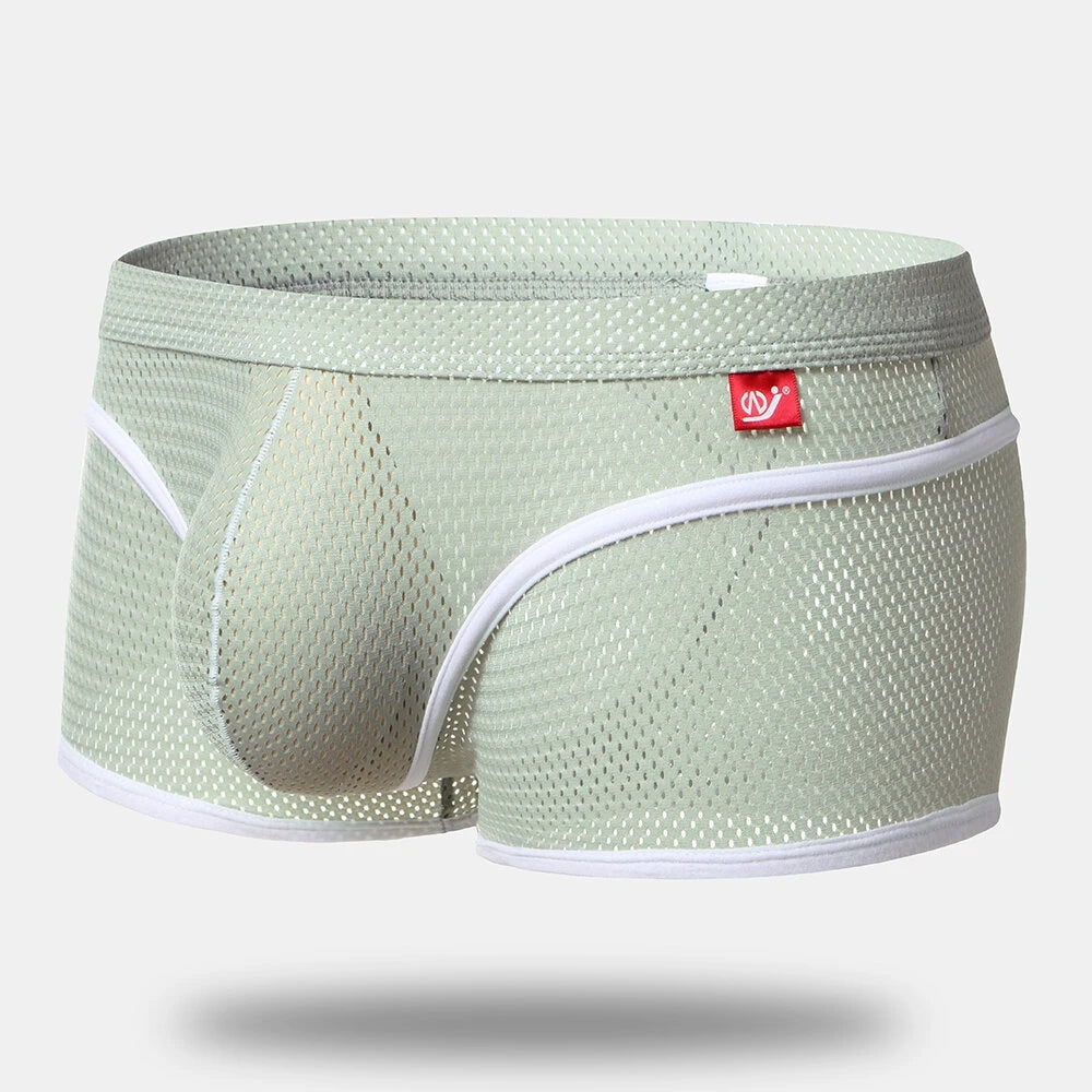 2 Pack Breathable Mesh Lightweight Summer Men's Boxer Briefs | dmunderwear detail image 17