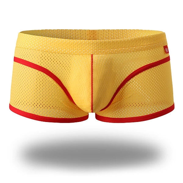 2 Pack Breathable Mesh Lightweight Summer Men's Boxer Briefs | dmunderwear detail image 2
