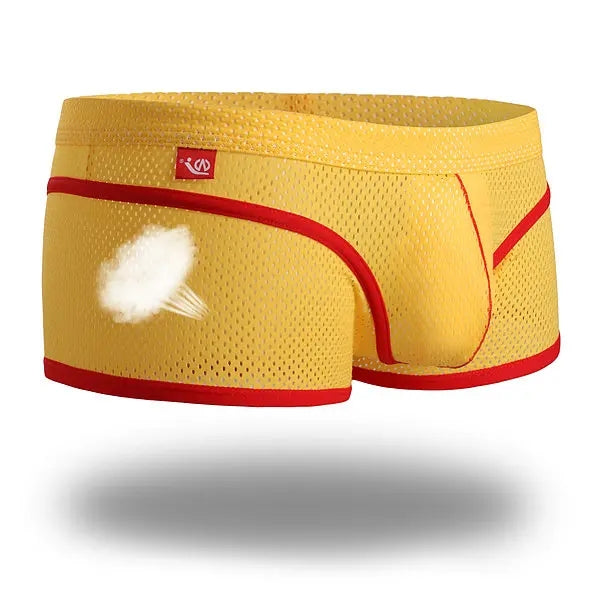2 Pack Breathable Mesh Lightweight Summer Men's Boxer Briefs | dmunderwear detail image 6