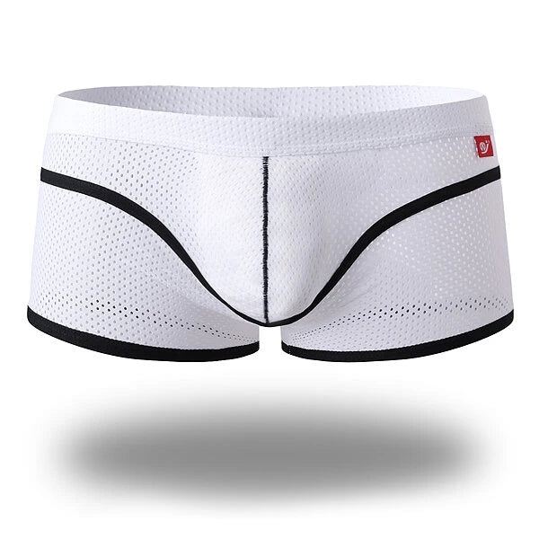 2 Pack Breathable Mesh Lightweight Summer Men's Boxer Briefs | dmunderwear detail image 7