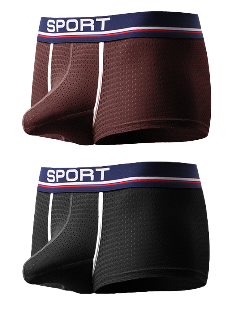 2 Pack Breathable Separate Pouch Boxer Briefs | dmunderwear detail image 16