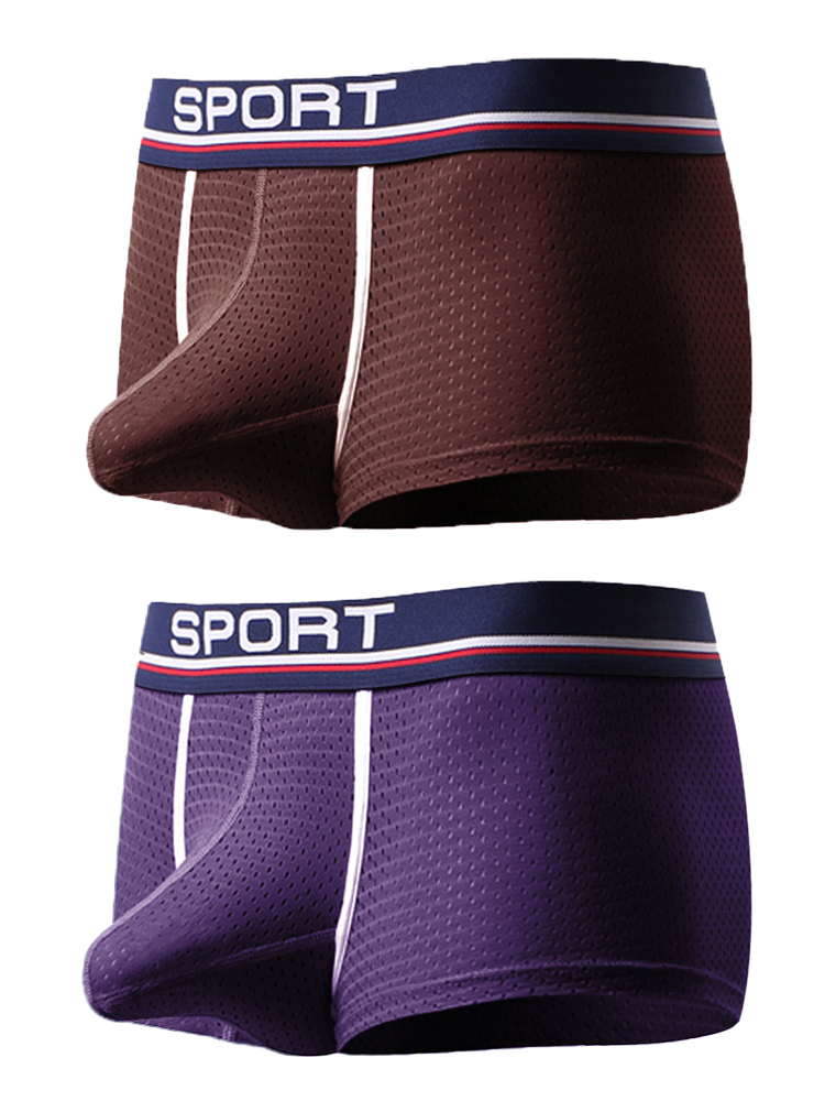 2 Pack Breathable Separate Pouch Boxer Briefs | dmunderwear detail image 9