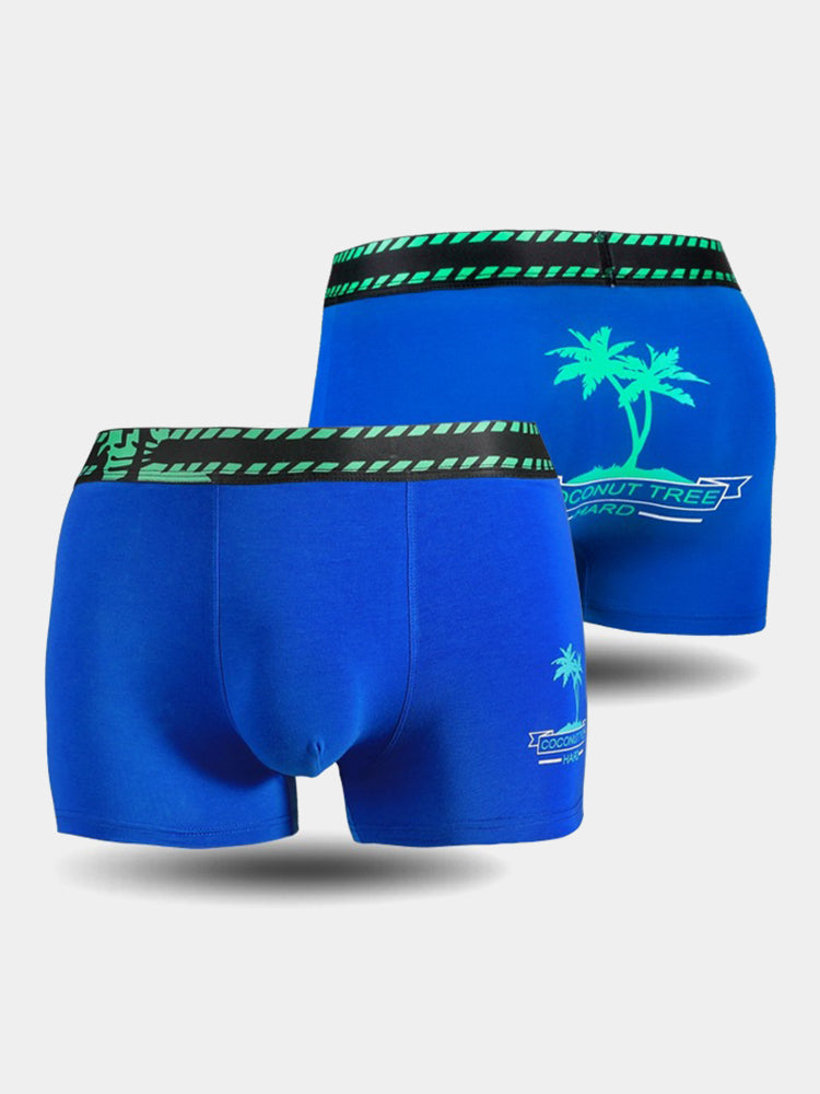 2 Pack Coconut Tree Printed Men's Underwear | dmunderwear