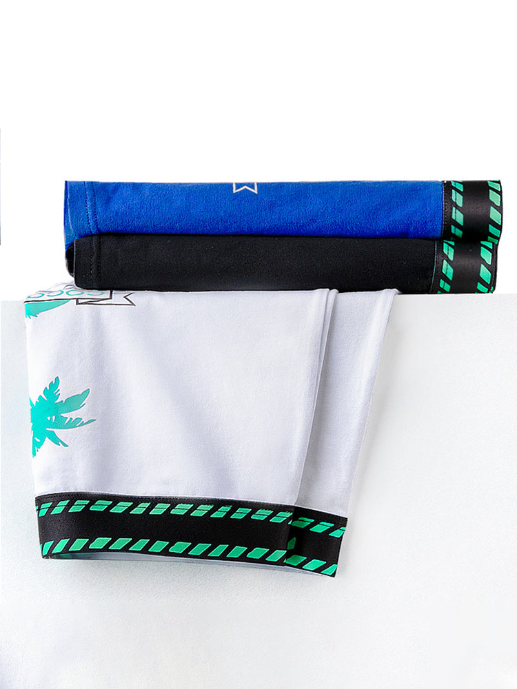 2 Pack Coconut Tree Printed Men's Underwear | dmunderwear detail image 13