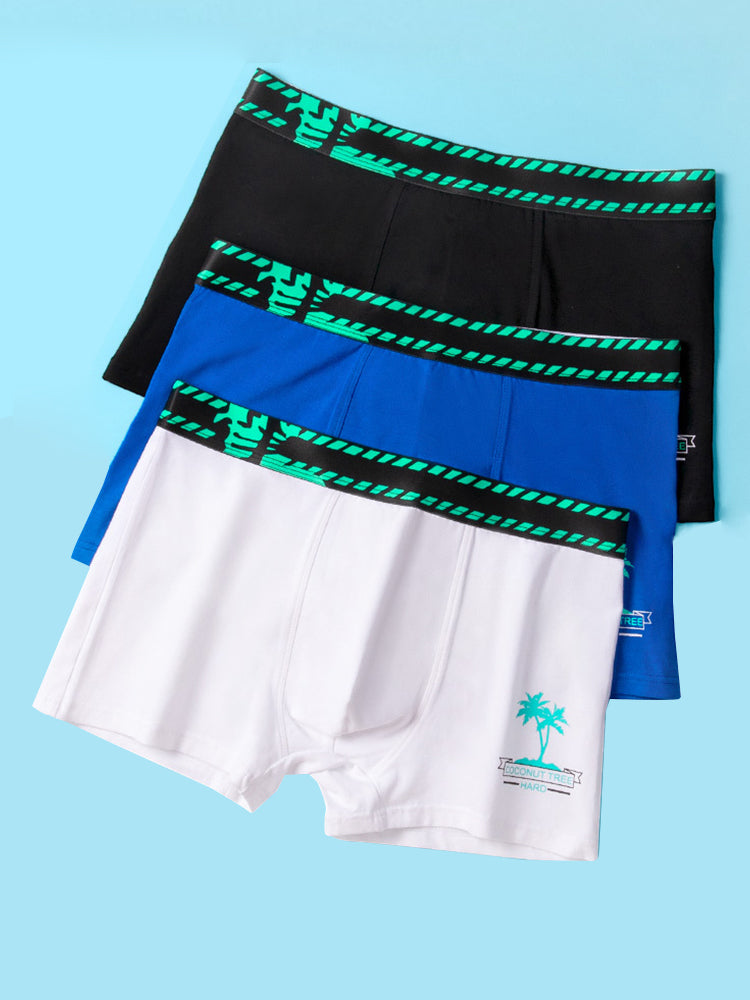2 Pack Coconut Tree Printed Men's Underwear | dmunderwear detail image 14