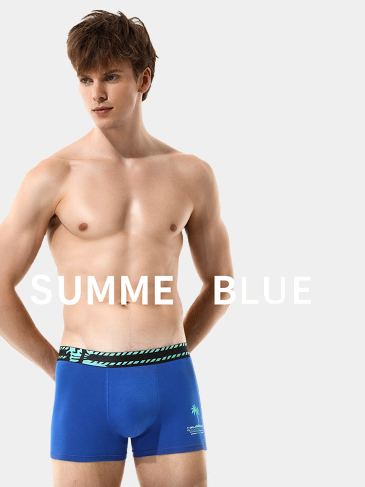 2 Pack Coconut Tree Printed Men's Underwear | dmunderwear detail image 5