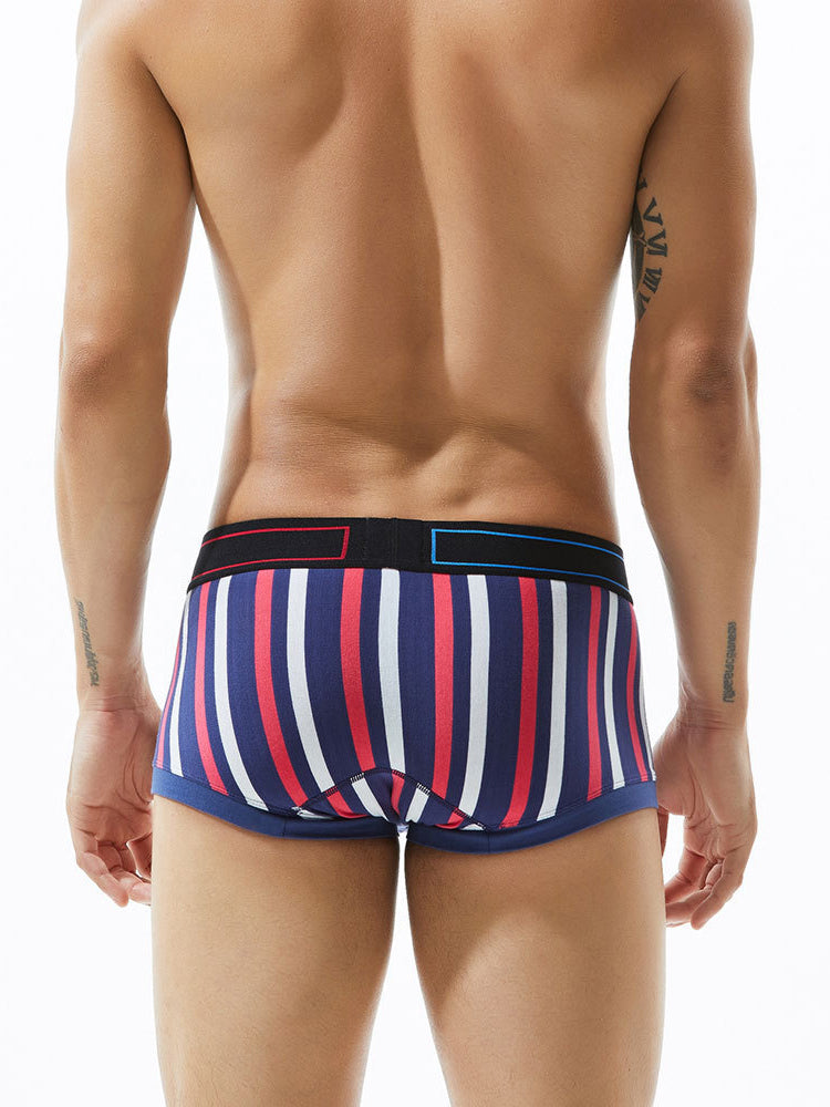 2 Pack Colorful Striped U Convex Pouch Underwear | dmunderwear detail image 10