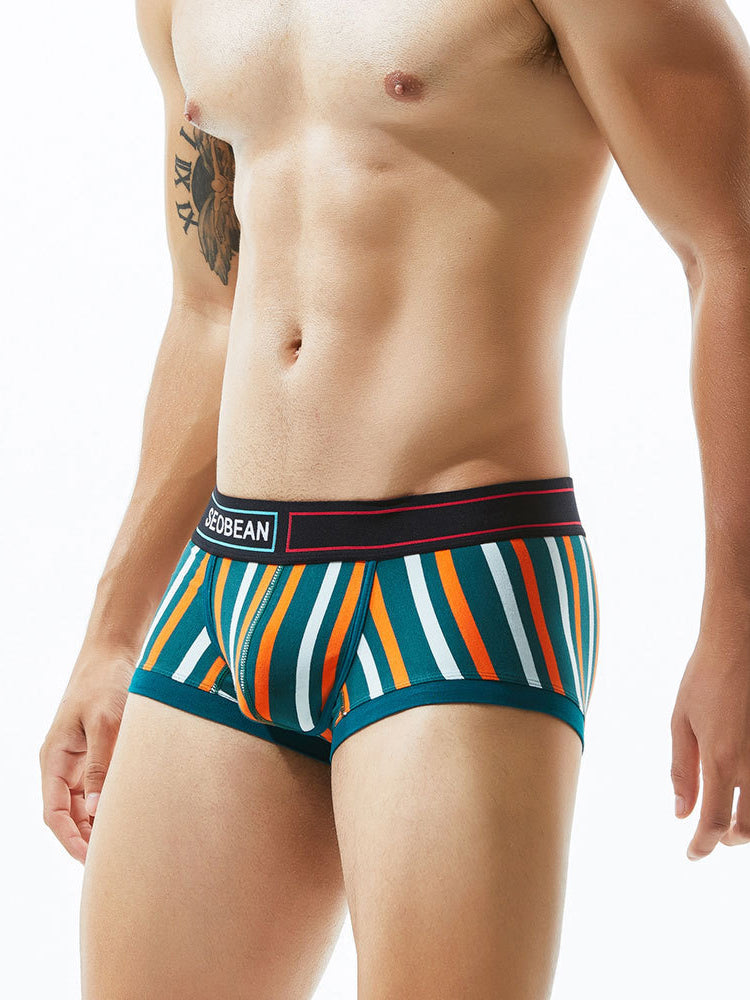 2 Pack Colorful Striped U Convex Pouch Underwear | dmunderwear detail image 12
