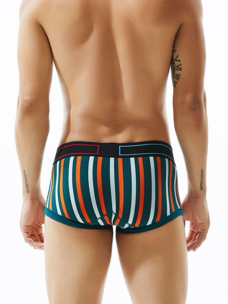 2 Pack Colorful Striped U Convex Pouch Underwear | dmunderwear detail image 15