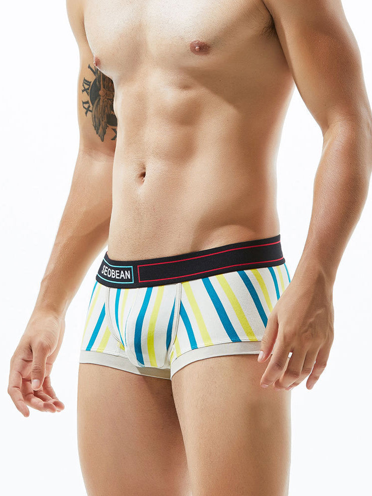 2 Pack Colorful Striped U Convex Pouch Underwear | dmunderwear detail image 17