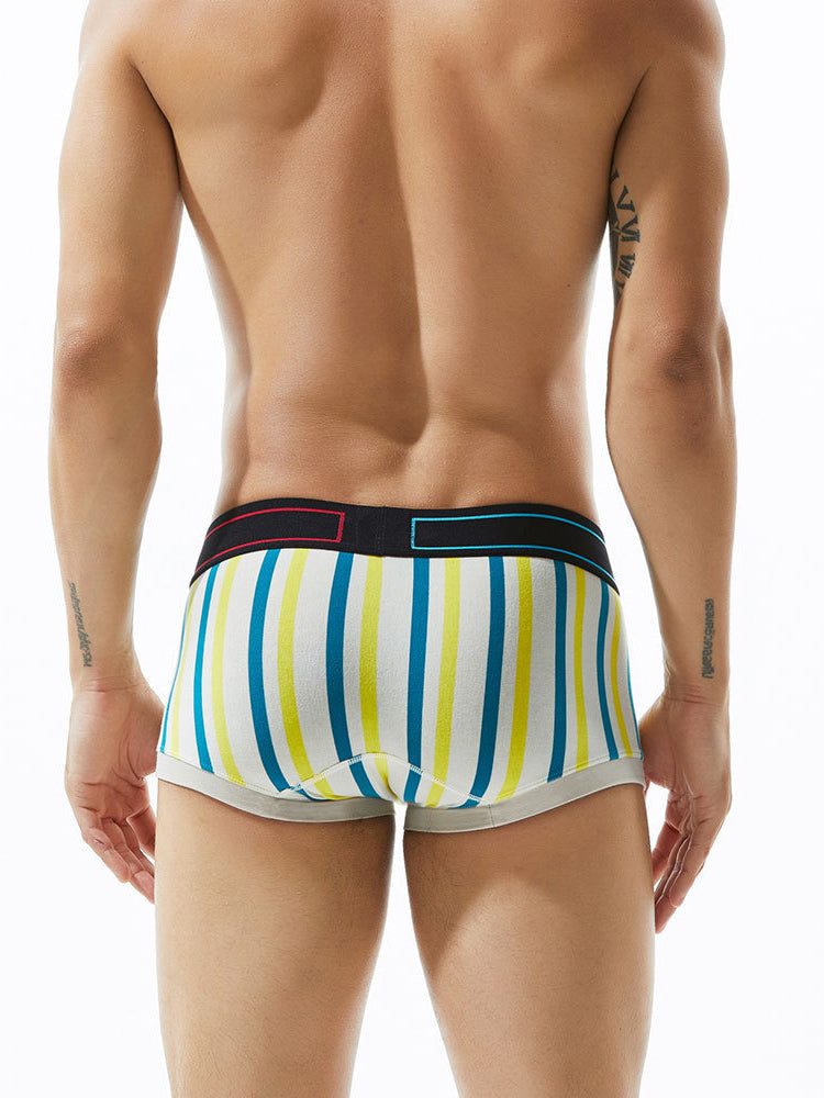 2 Pack Colorful Striped U Convex Pouch Underwear | dmunderwear detail image 19