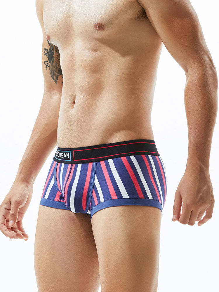 2 Pack Colorful Striped U Convex Pouch Underwear | dmunderwear detail image 9