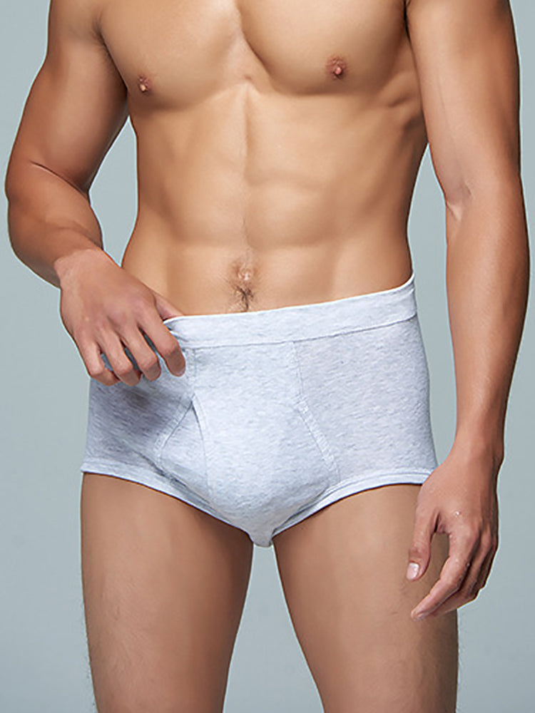 2 Pack Cool Cotton Underwear With Fly | dmunderwear detail image 17