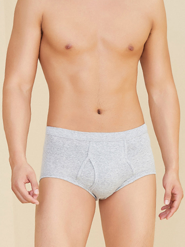 2 Pack Cool Cotton Underwear With Fly | dmunderwear detail image 4