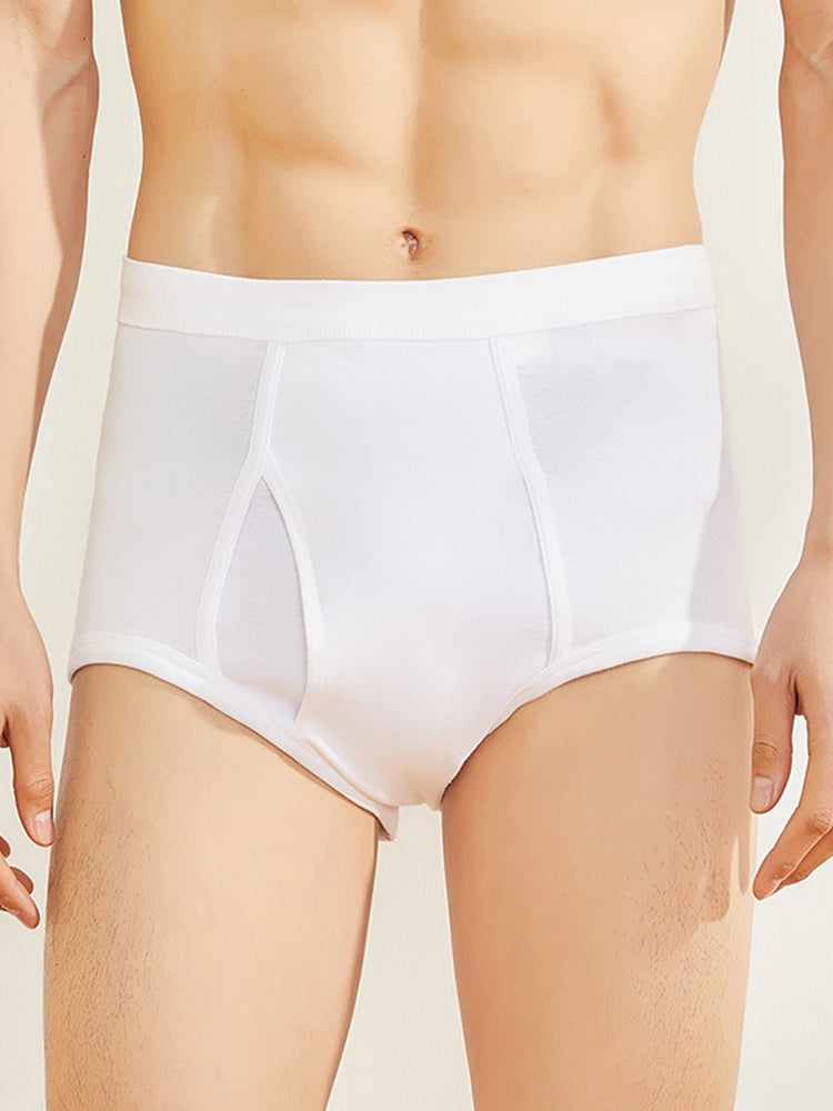 2 Pack Cool Cotton Underwear With Fly | dmunderwear detail image 6