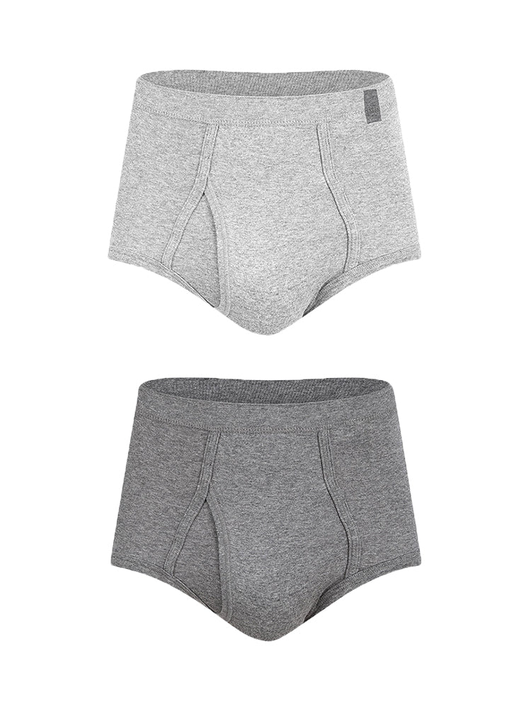 2 Pack Cool Cotton Underwear With Fly | dmunderwear detail image 9