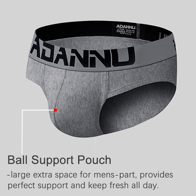 2 Pack Cotton 3D Large Pouch Men's Underwear | dmunderwear detail image 9