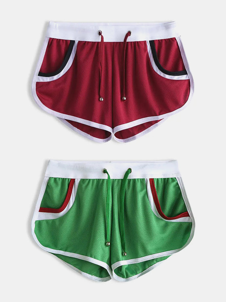 2 Pack Drawstring Leisure Men's Loose Boxer Shorts | dmunderwear detail image 2