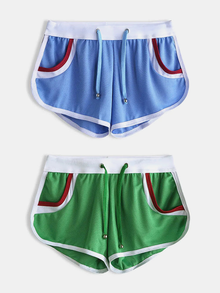 2 Pack Drawstring Leisure Men's Loose Boxer Shorts | dmunderwear detail image 20