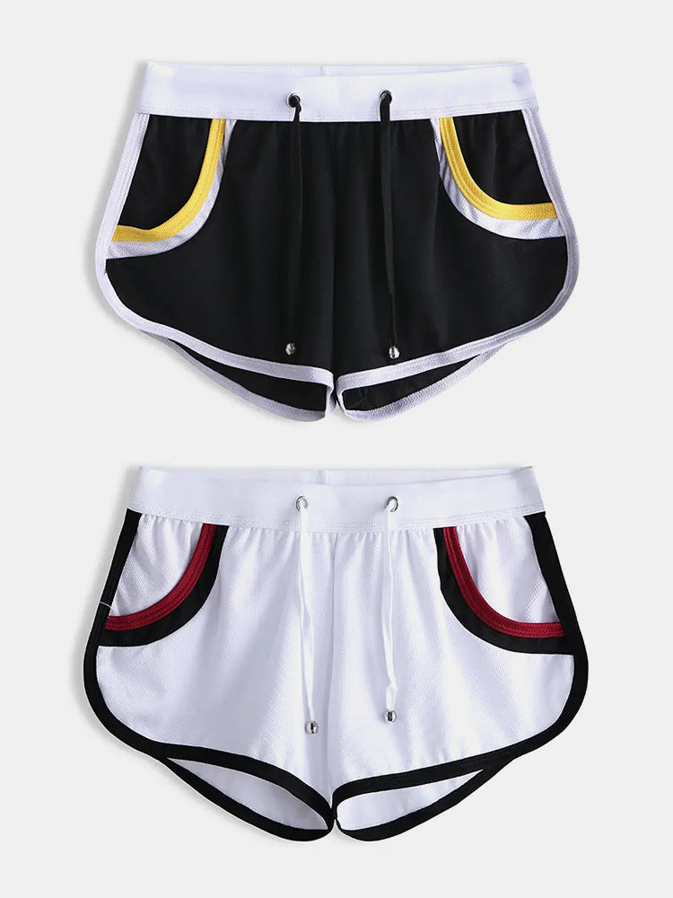 2 Pack Drawstring Leisure Men's Loose Boxer Shorts | dmunderwear detail image 8