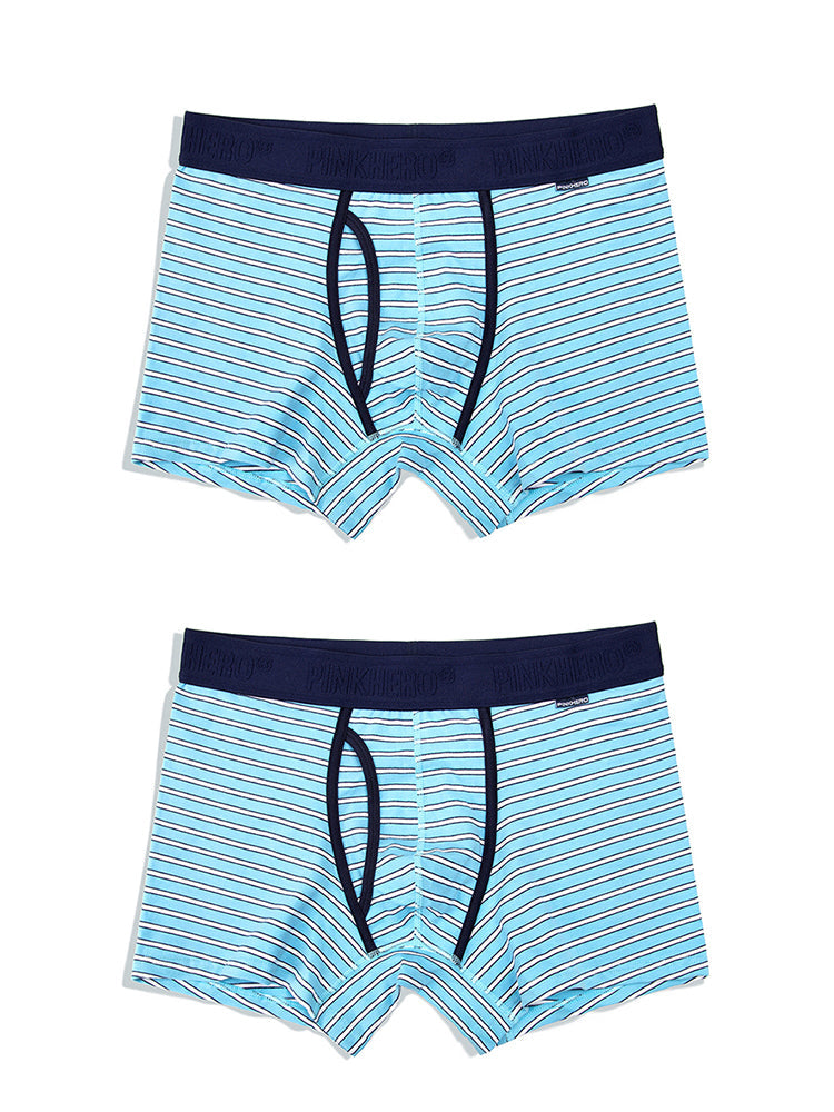 2 Pack European Luxury Brand Personalized Striped Men's Underwear | dmunderwear detail image 14