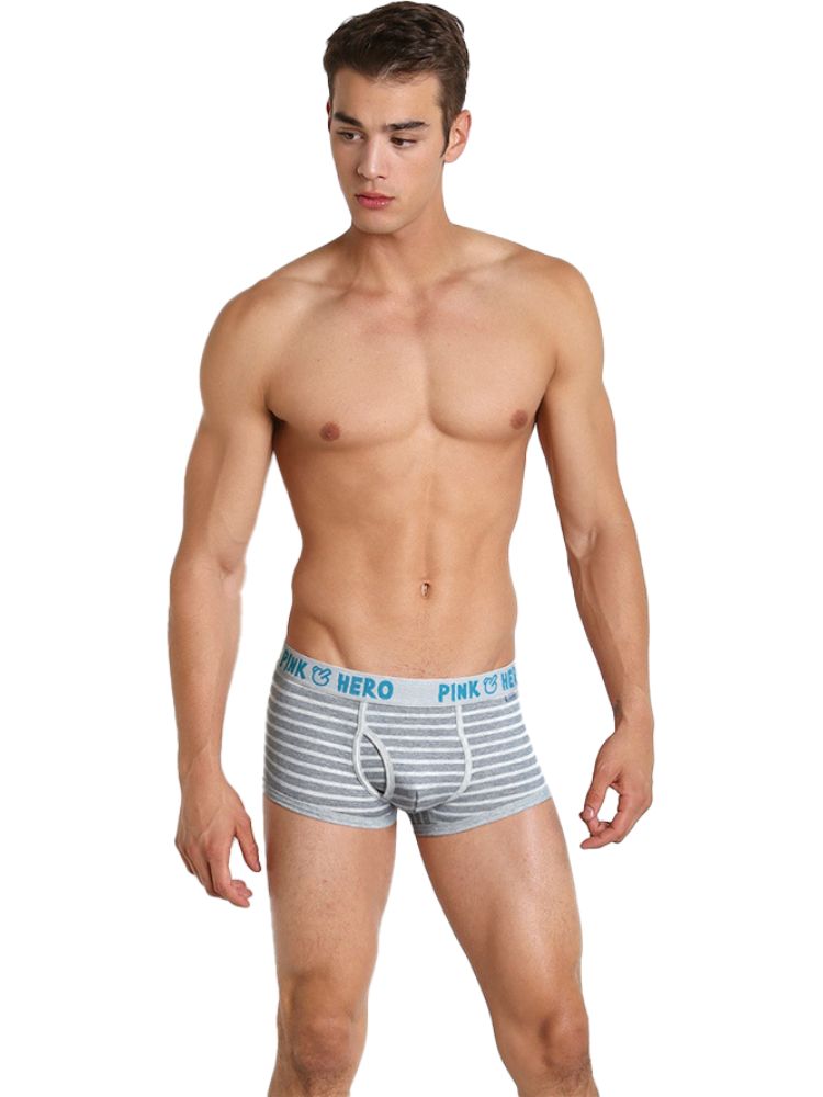 2 Pack European Luxury Brand Personalized Striped Men's Underwear | dmunderwear detail image 7
