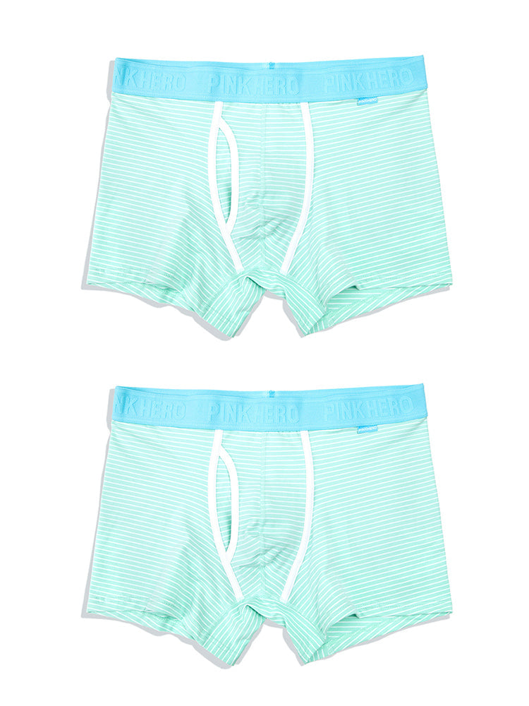 2 Pack European Luxury Brand Personalized Striped Men's Underwear | dmunderwear detail image 8