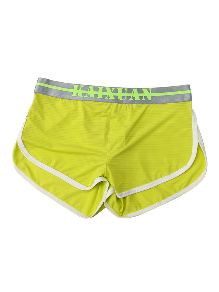 2 Pack Ice Silk Casual Trendy Soft Breathable Comfort Split-Leg Home Boxers | dmunderwear