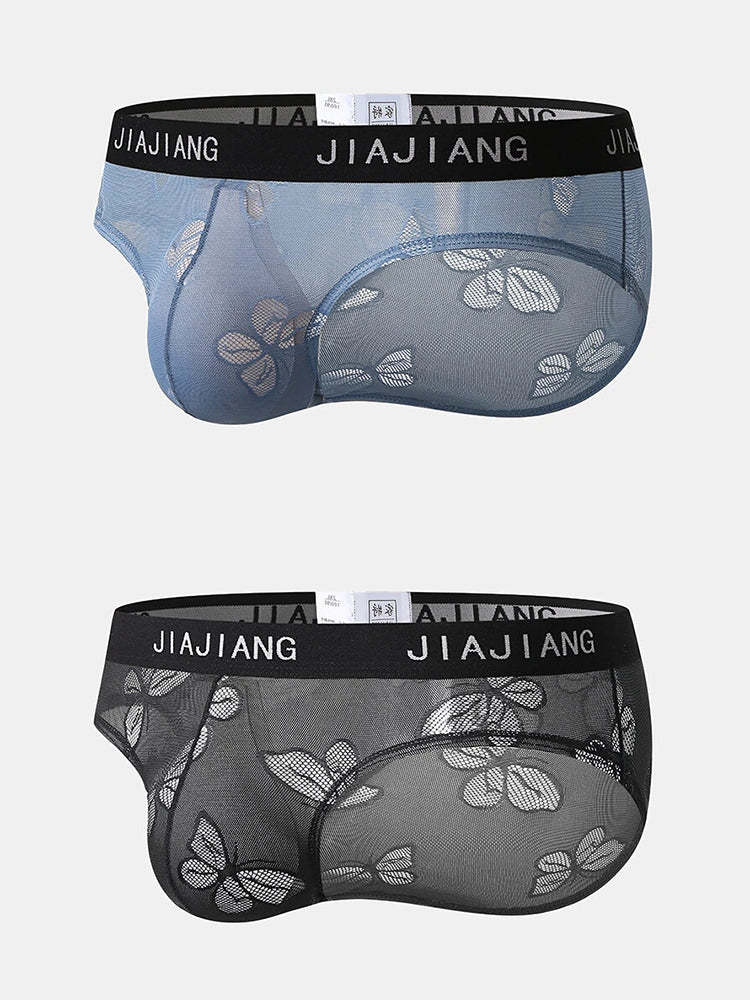 2 Pack Lace Sexy Butterfly Men's Underwear | dmunderwear detail image 2