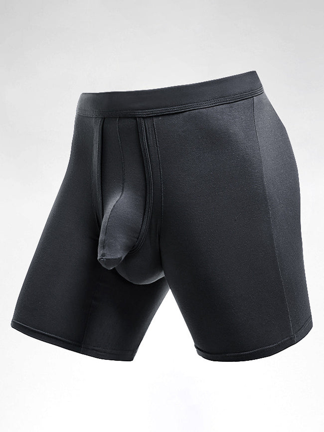 2 Pack Long Boxer Briefs with Separate Pouch | dmunderwear detail image 14
